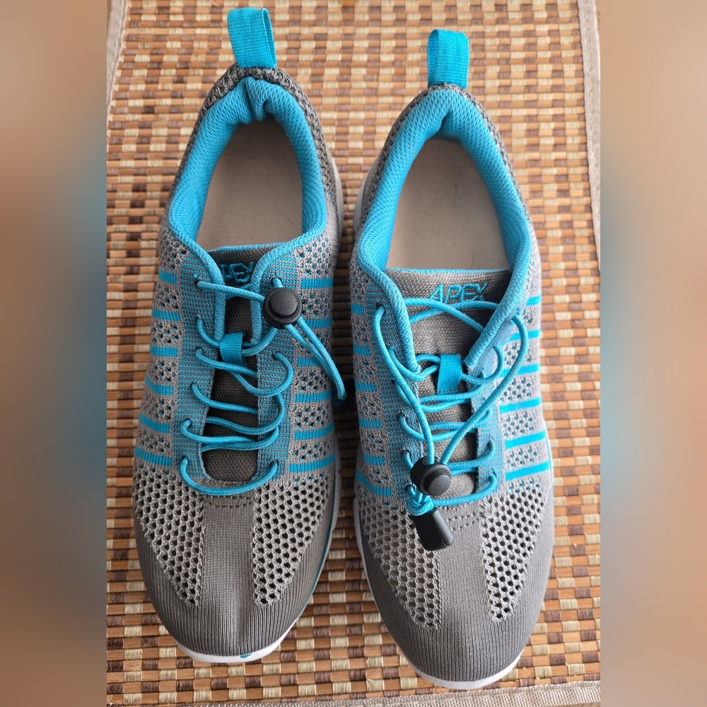 Apex Teal and Gray Sneakers